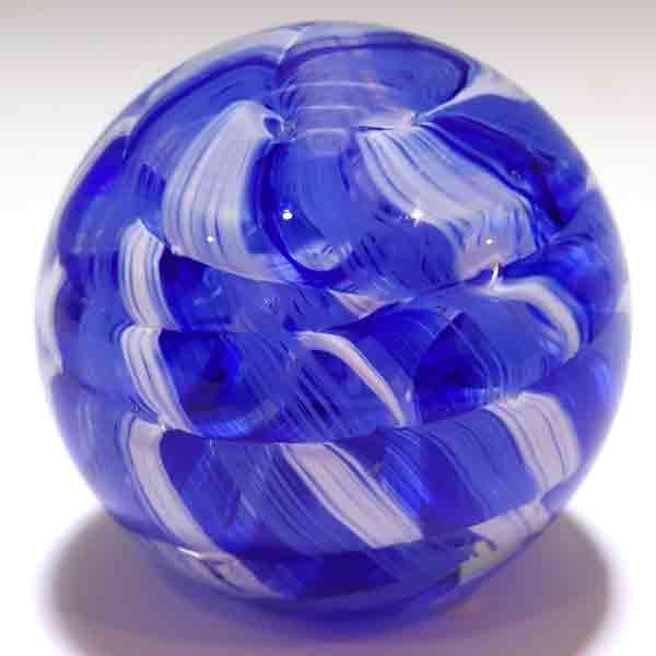 Rope Twist Paperweight in Cobalt by WheatonArts